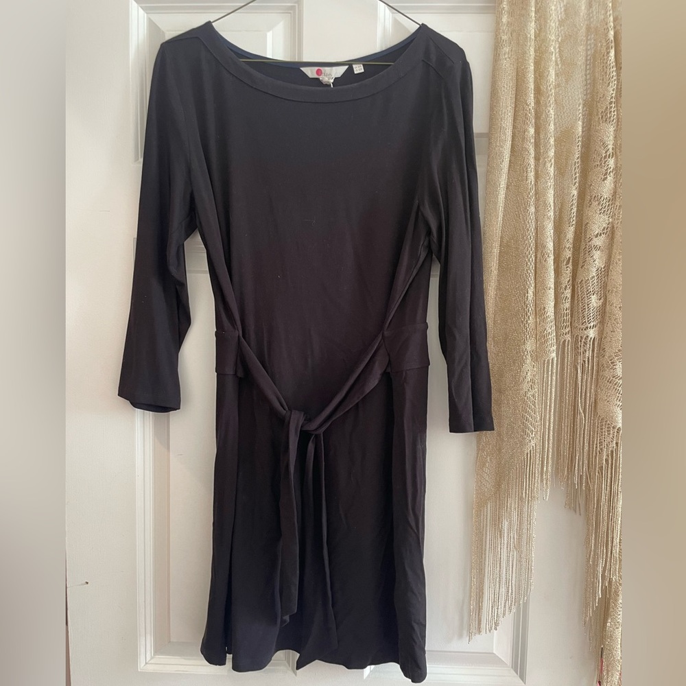 Boden black jersey dress NWT sz 10